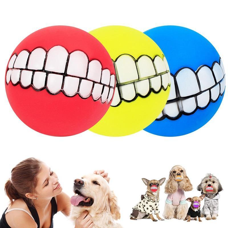 Bola Canina de Dentes para Recreação de Pets