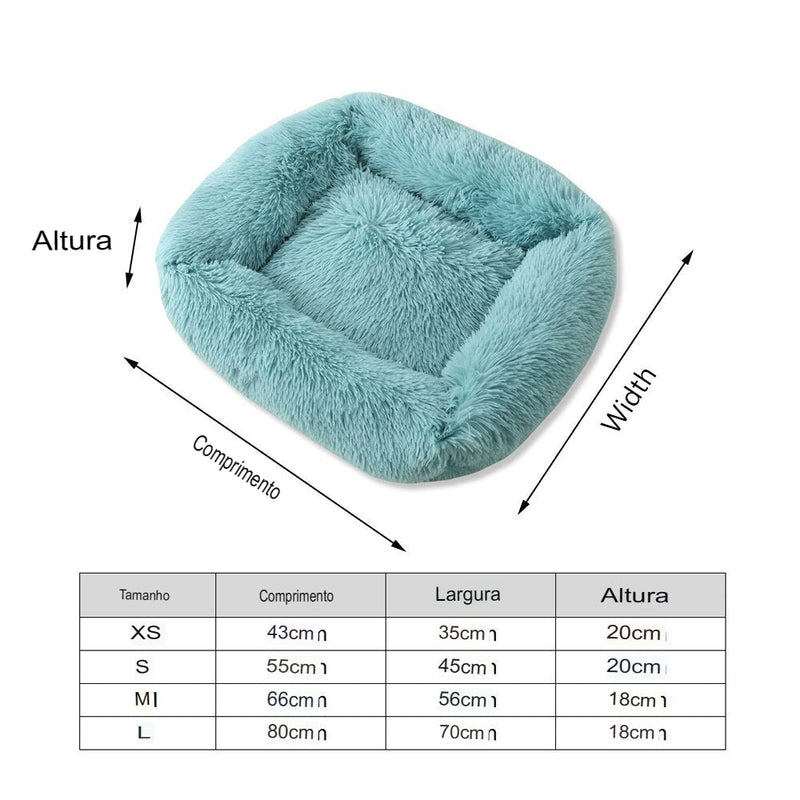 Cama para Cachorros e Gatos - Plush Square