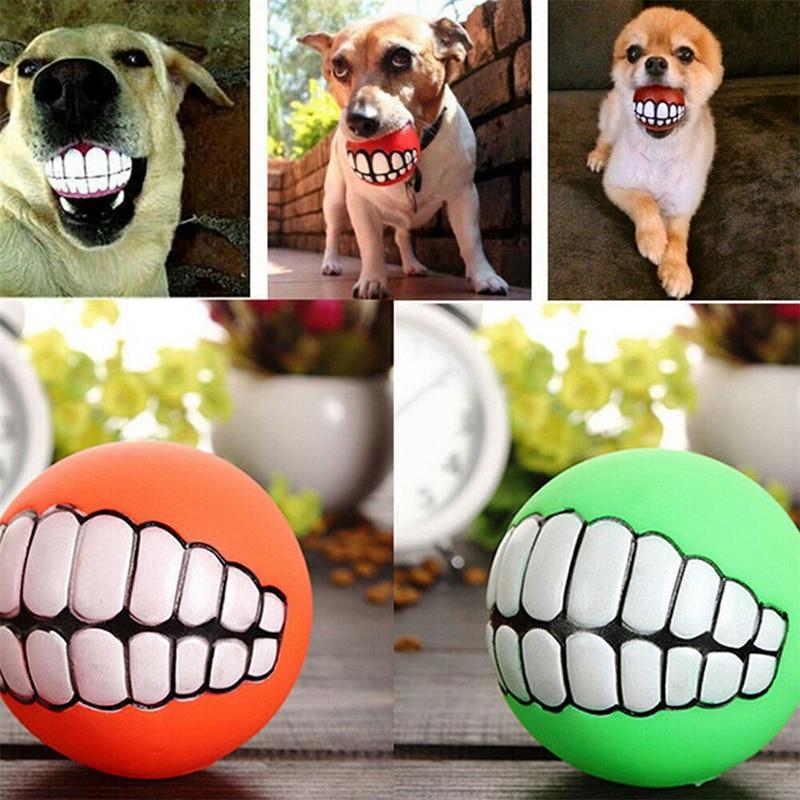 Bola Canina de Dentes para Recreação de Pets